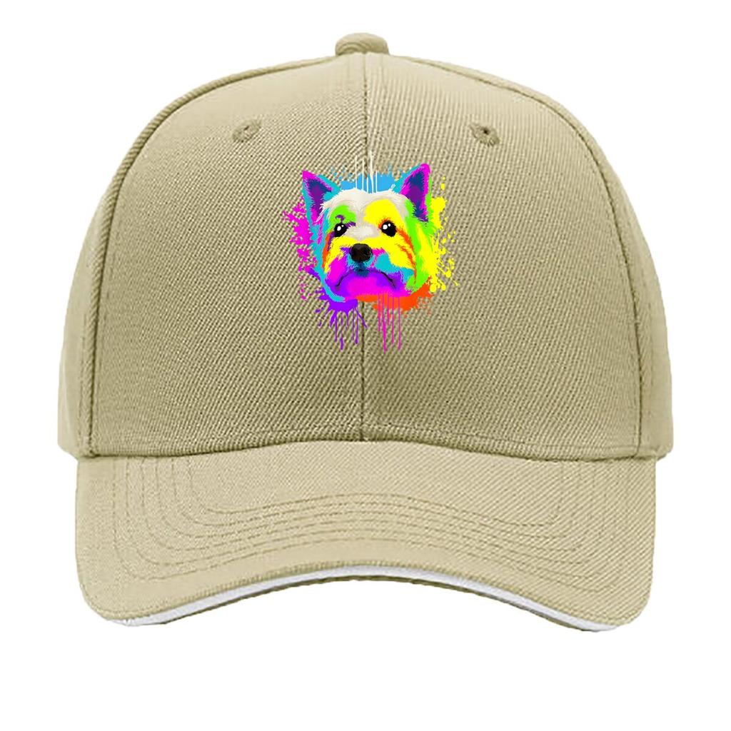 Colorful Dog Pet Pop - Art Style Sandwich Baseball Cap