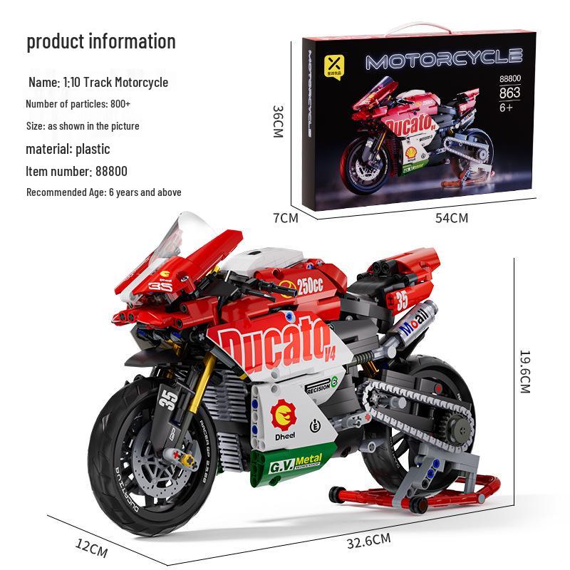 

Совместимый с Lego Набор для сборки модели мотоцикла Ducati - Развивающая игрушка для сборки для мальчиков