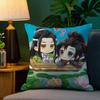 M-Mo D-Dao Z-Zu S-Shi Pillow Case Sofa Living Room Bedroom Double-Sided Printing Square Cushion Nap Time Cushion Cover
