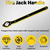 Car Jack Ratchet Wrench, Labor-Saving Tire Jack Handle, Scissor Jack Adapter For Car With Long Handle, 360° Swivel Tire Wheel Lug Wrench For