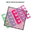 Weiche wiederverwendbare Silikon-Zehentrenner für Nagelkunst