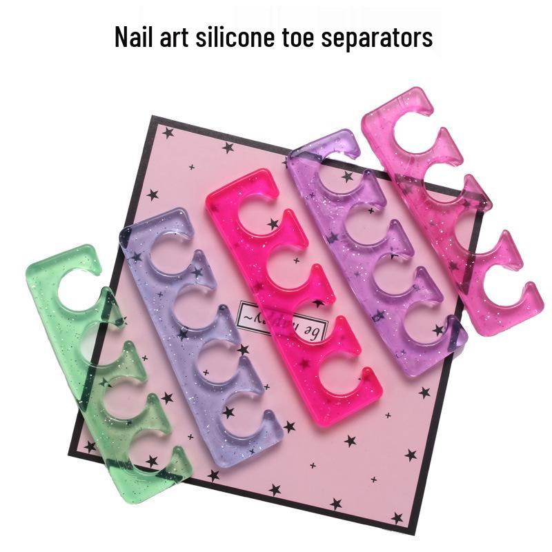 Weiche wiederverwendbare Silikon-Zehentrenner für Nagelkunst