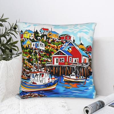Spring Refresh 2D Printed Pillowcases Fashion Pillow Case For Living Room Chair Square Pillow Cover