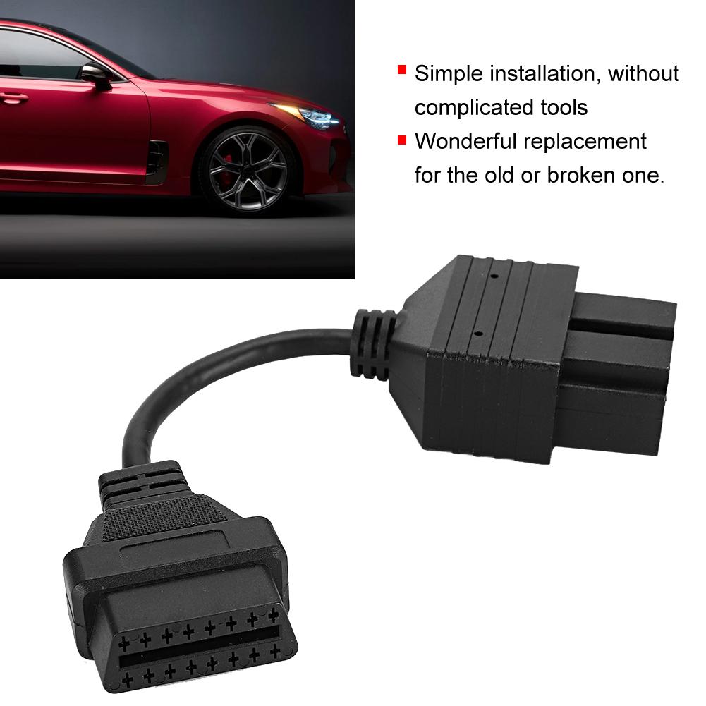 20Pin To 16Pin OBD2 Diagnostic Cable Adapter Connector Fits for KIA