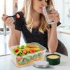 Salad Pod with Dressing Cup Portable Leakproof Salad Jars with Lid Meal and Snack Container Mason Jars for Office Picnic Travel