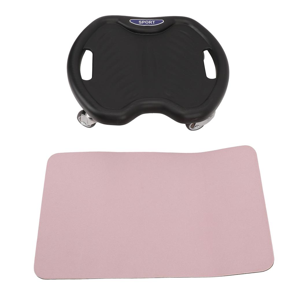 Core Coaster Abdominal Trainer with Kneel Mat Four Wheel Quiet Ab Wheel Roller Core Coaster for Home
