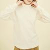 Chikita Turtleneck Sweatshirt (Cotton) Cream 243604Scr