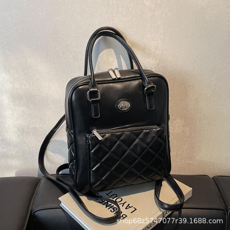 High-end texture, fashion, versatile, embroidered thread, large bag, women s 2025 new trendy temperament, shoulder bag, backpack