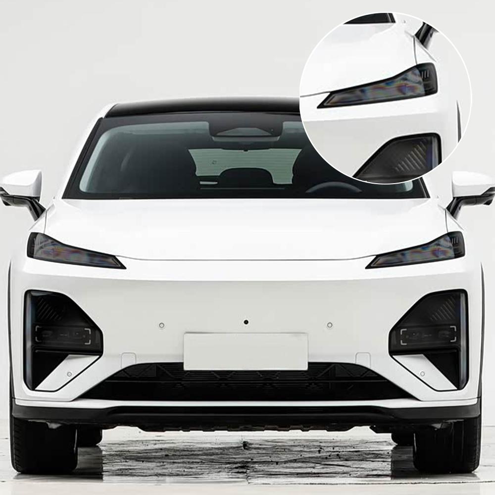 For Changan Deepal SL03 S05 S07 Smoke Black Car Headlight Protective Film TPU PPF Pre Cut Anti-Scratch Headlight Vinyl Wrap Film