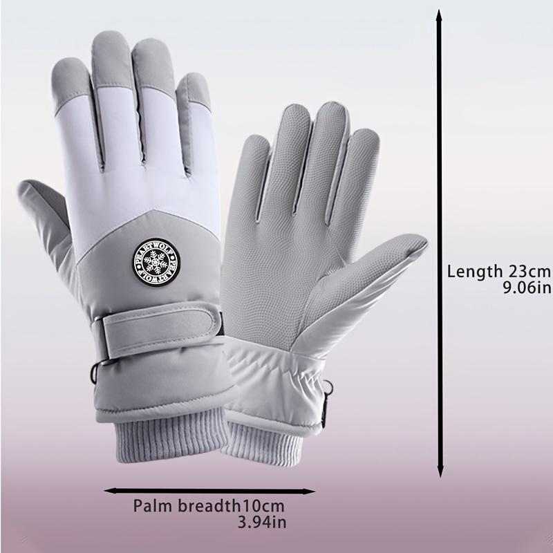 [Warm Ski Gloves] Winter Warm Touchscreen Gloves Thickened Windproof Cold-Resistant Outdoor Sports Cycling Hiking Gloves, High-Quality Couple Gloves
