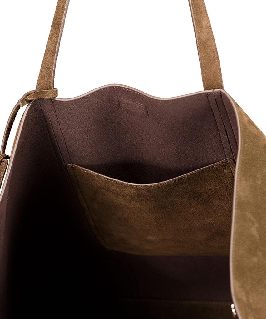 Noirer Suede Shopper Bag (Brown)
