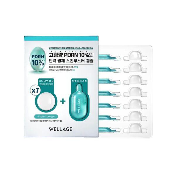 WELLAGE Hyper PDRN One Day Kit Skin Repair Hydration Set 7 Pieces