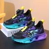 Boys Winter Warm Fleece-Lined Sneakers With Rotating Buckle Closure Basketball Running Indoor Sports