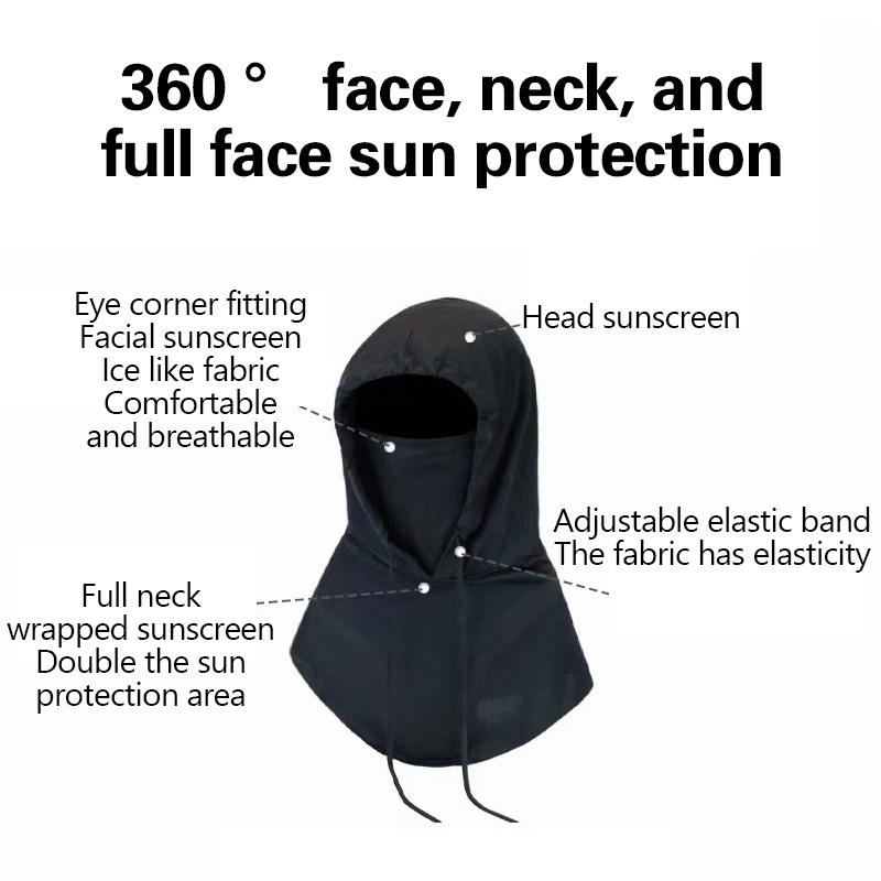 Sunscreen Mask Scarf Hat Three-In-One Summer Male Cover Full Face Breathable Cycling