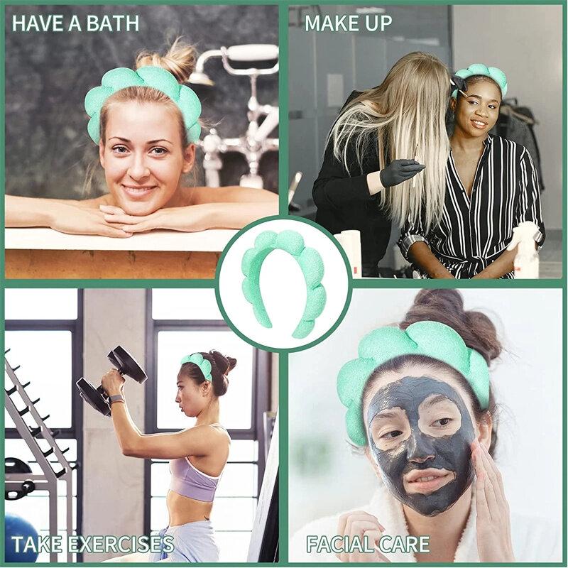 Bubble SpongeHair Band Fashion Women Skincare Makeup Shower Hair Hoop Puffy Hair Hoop Retro Hair Bands Soft Hairband Headwear