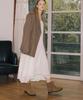 Eiffelclassic M107 Half Boots_ Genuine Leather Brown Suede 5.5Cm