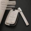 Leather Car Key Cover Case Protection Shell Keychainfor Vw Volkswagen Gti Golf 7 Mk2 Mk7 Polo Tiguan T-Cross T-Roc Touran