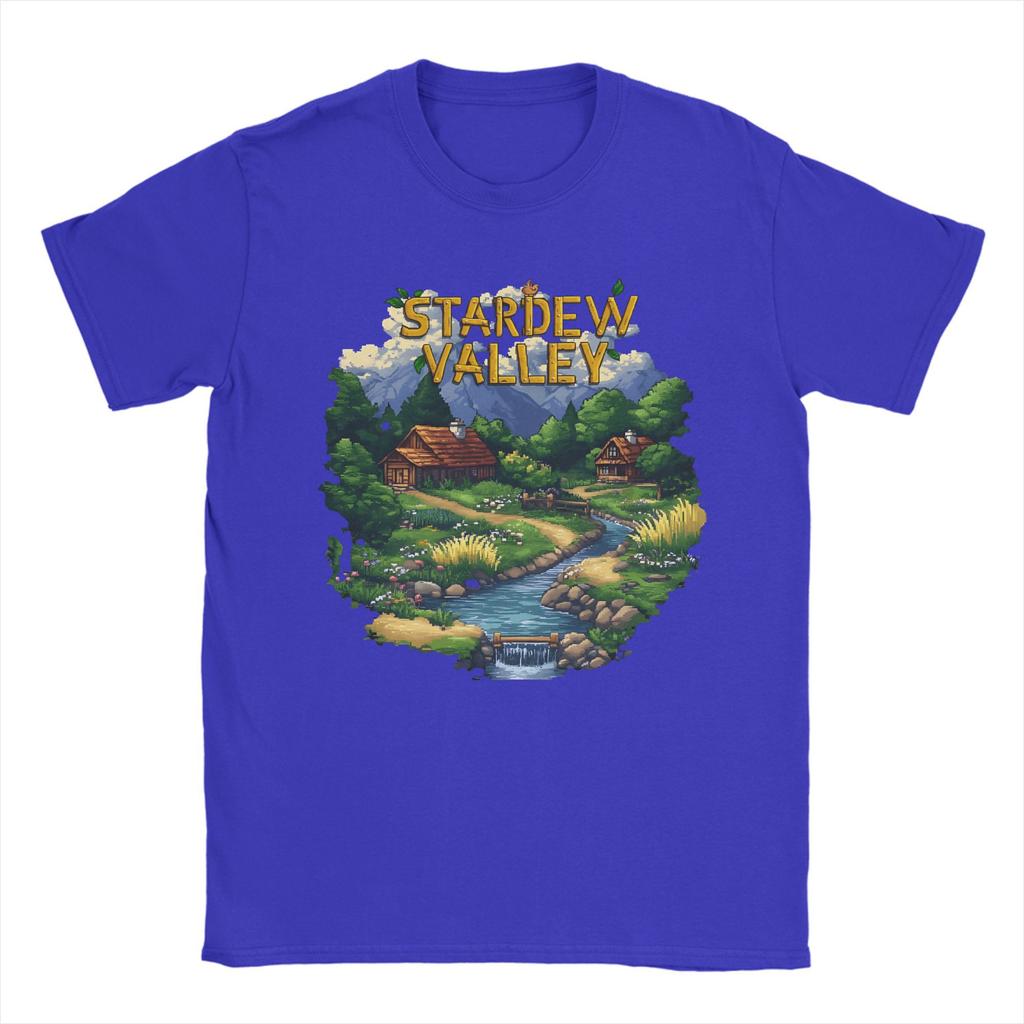 Game Stardew Valley T-Shirt Summer  Novelty T-Shirts Men Cotton Crew Neck Plus Size 5XL Tees Short Sleeve Streetwear Tshirt