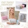 Travel Cosmetic Bag Large Capacity Makeup Organizer Storage Pouch Portable Toiletry Case with Zipper for Daily Use and Travel