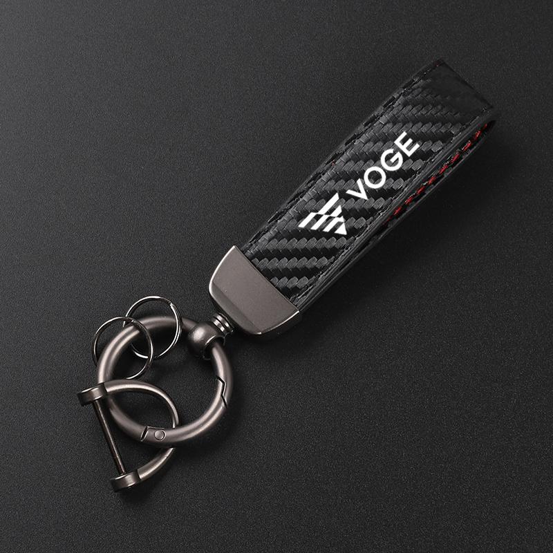 Motorcycle Leather Keychain Horseshoe Buckle Jewelry for VOGE DS525X 525R 300 Rally 300RR 250RR 500AC 650DS