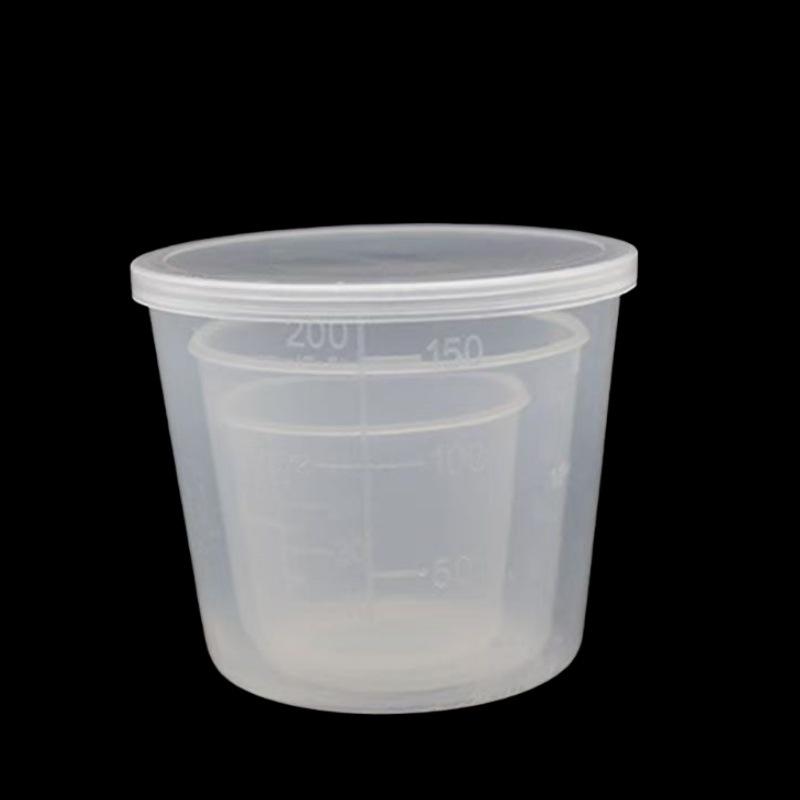 Fishing Measuring Cup with Scale - Practical Platform for Competition. Plastic Bait Cup & Tackle Accessory Set.