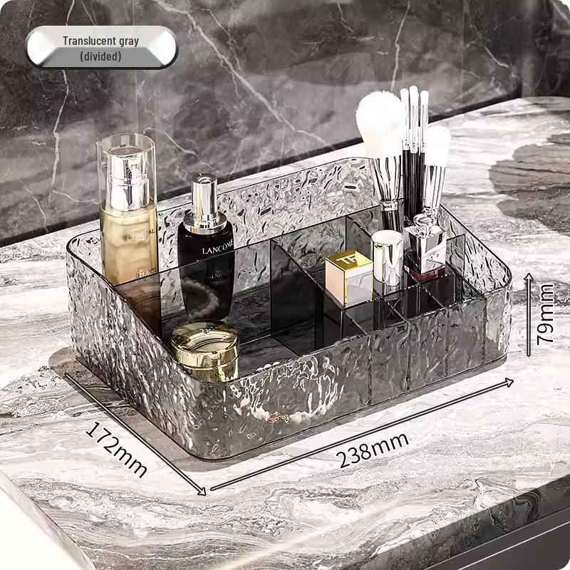 Pudełko do przechowywania z wzorem diamentowym na kosmetyki i organizer do makijażu