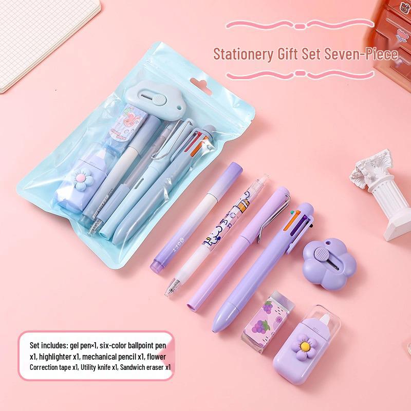 In's Minimalist Stationery Set: High-Value Pen, Correction Tape & Pencil Set for Students
