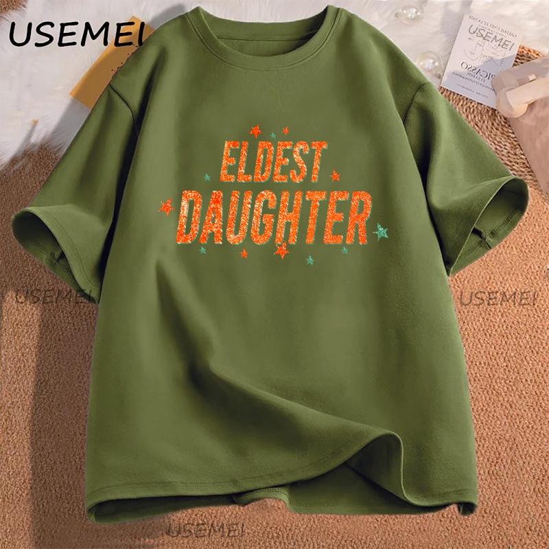 

Showgirl Era TShirt Eldest Daughter Youth Adult T Shirt Showgirl Life Tshirt Vintage Cotton Short Sleeve Women O Neck Tees Y2k 4XL