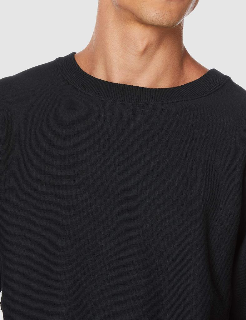 Champion Long Sleeve Reverse Weave Crew Neck Size M Men's Fleece-Lined Sweatshirt, 11.5oz, Black, (C3-W004)