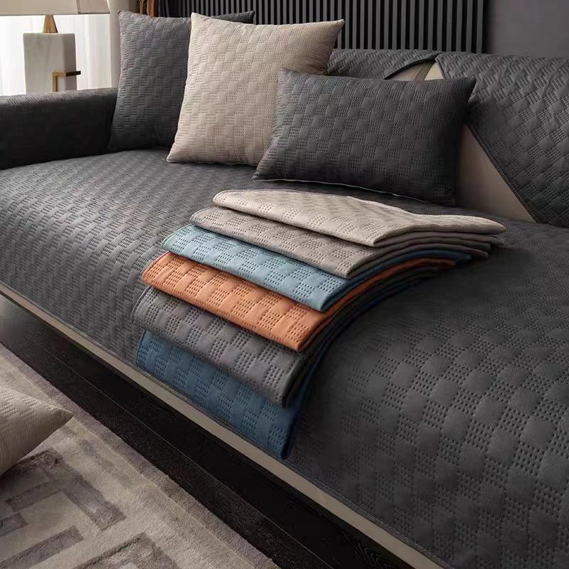 Four Seasons Universal Technology Fabric Sofa Cushion Modern Luxury Waterproof And Anti Slip Mats Non Stick Fur Protective Cover