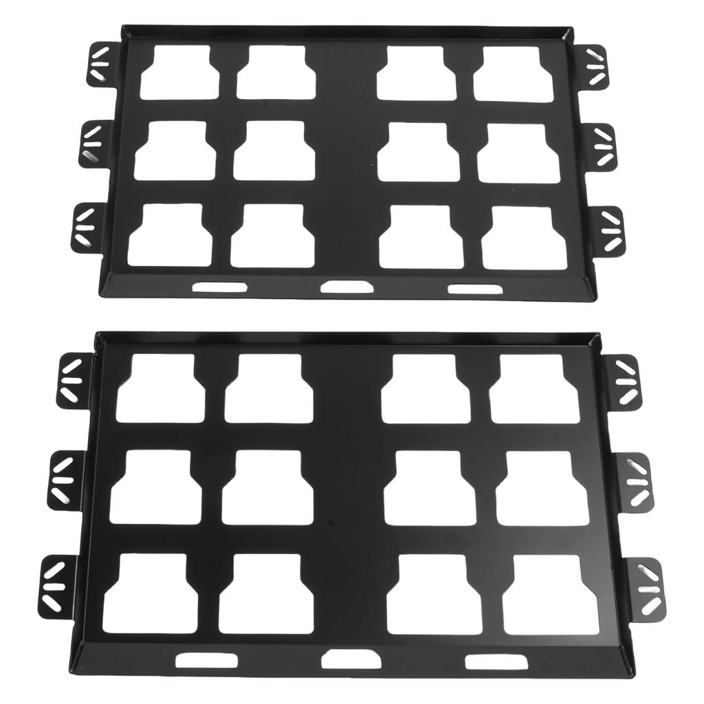 2 Pack Mounting Plates Compatible with Milwaukee Packout Toolbox, 100 Lbs, Metal Full Plates for Tool Storage and