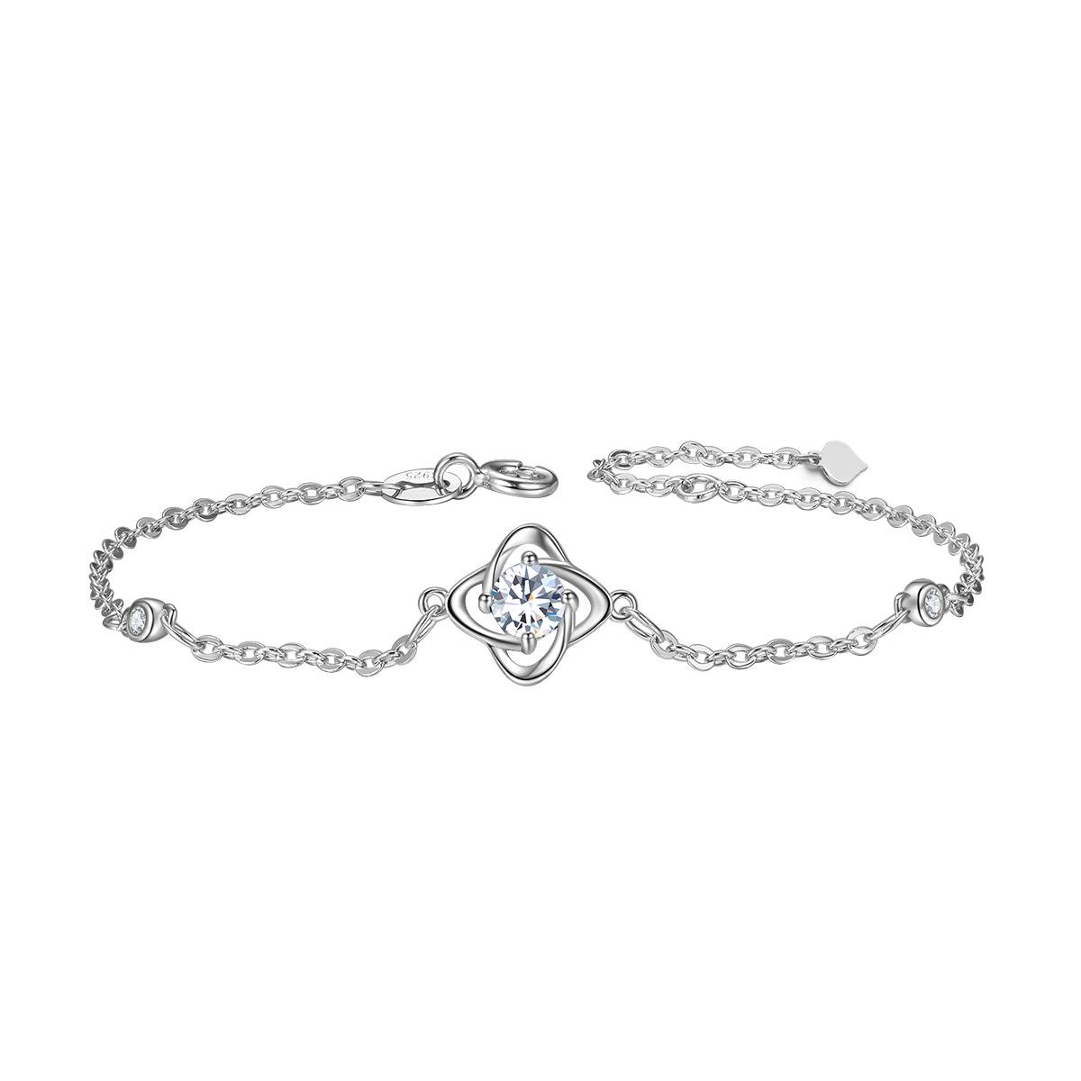 

Autumn 2023 S925 Sterling Silver Four-Leaf Clover Bracelet for Women - Simple & Versatile Niche Design. 925 Sterling Silver