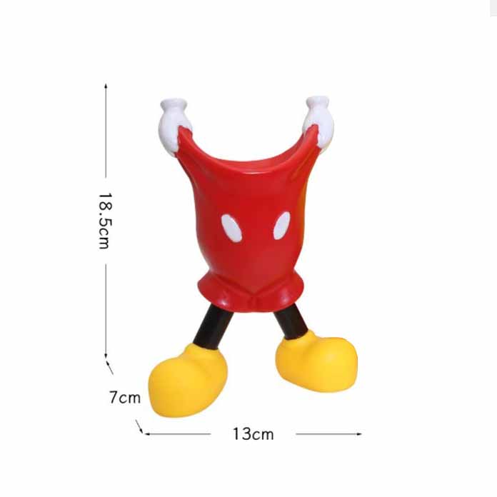 Mickey Pen Holder Cute Cartoon Pants Style Pen Rack Multifunctional Desktop Organizer Phone Stand Office and School Supplies