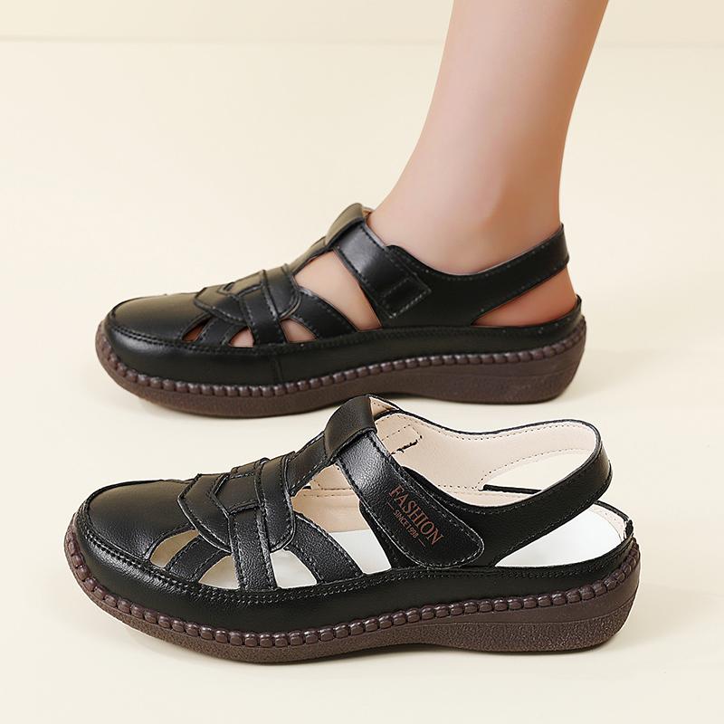 35-43 Summer Women's Sandals Openwork Breathable Slip-on Buckle Non-slip