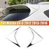 For Mazda CX-5 2012-2016 2Pcs Car Rear Window Spoiler Side Wing Cover Trim ABS Sticker Silver Chrome Decor Body Accessories Auto