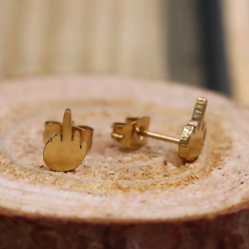 Punk Bow Contrast Style Earrings, Unisex, Earrings With A Personalized And Trendy Style, Niche Earrings