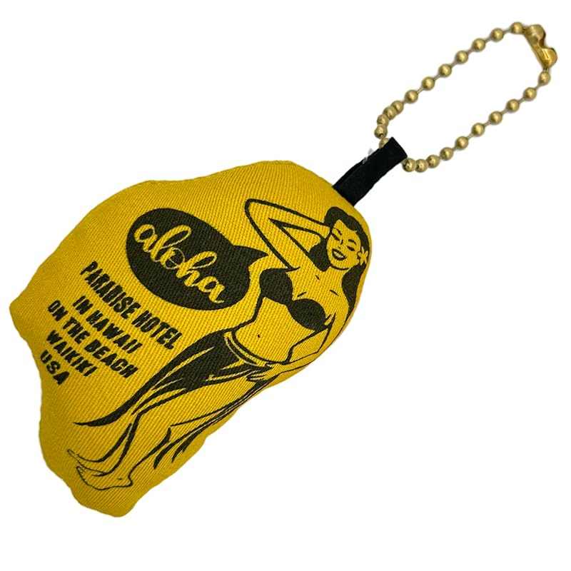 

American mascot hula girl Hawaiian key ring ;STD-002YE