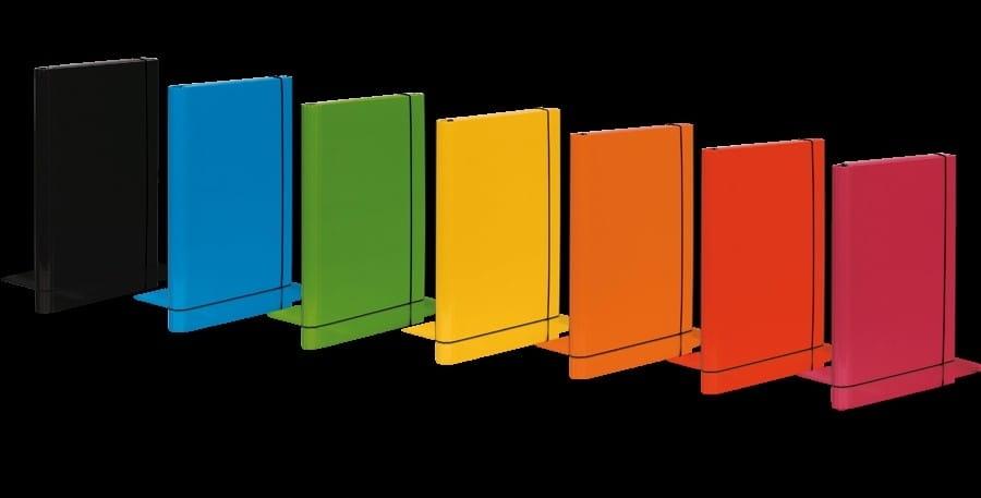 Teczka Skrzydłowa Z Gumką Caribic Czarna 9028