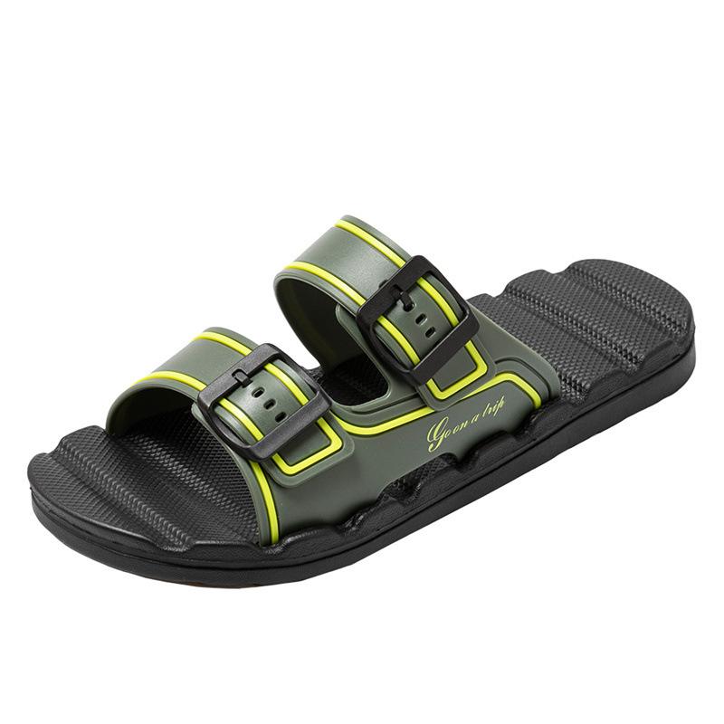 

Мягкие и удобные амортизирующие тапочки, летняя новая повседневная мужская обувь, нескользящие износостойкие быстросохнущие домашние тапочки 39