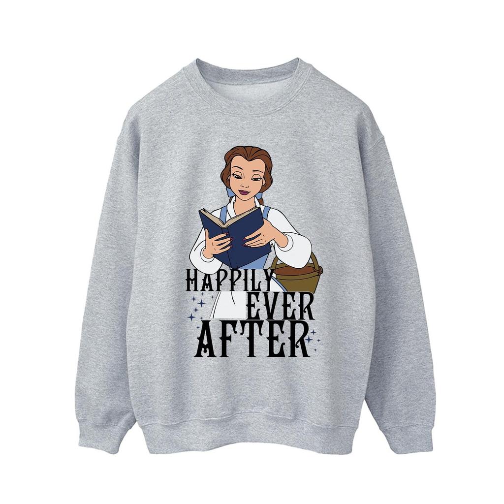 Beauty And The Beast Men's Happily Ever After Reading Disney Sweatshirt