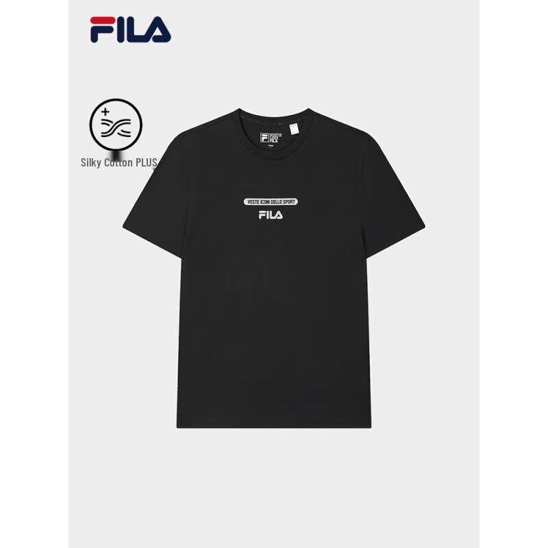 

FILA Men s Hooded Pure Cotton Short-Sleeve T-Shirt M