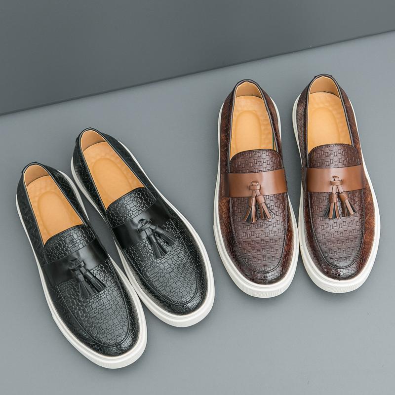 Fashion Fashionable Tassel Shoes From The United States Men Casual Comfortable Casual Shoes Men Business Travel Driving Shoes in 38-46
