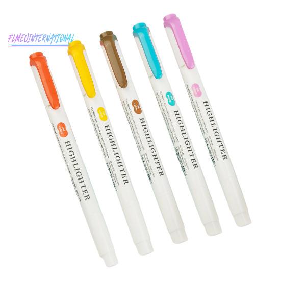5/35 Stück echte milde Textmarker, Pastell-Textmarker mit zwei Spitzen – Marker in verschiedenen Farben, fleckenfreier Textmarker für Kinder und Erwachsene