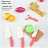 Children Pretend Play Simulated Kitchen Toys Plastic Cutting Accessories Food Fruit and Vegetable Kids Toy Boys Girl Christmas