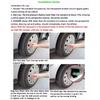 4pcs/lot 2.0/2.2/2.4 Bar 30/32 PSI Tire Pressure Monitor Pressure Gauge Cap Sensor Indicator Alert Monitoring Tools Kit