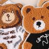 Embroidery cartoon animal bear hand-sewn towel embroidery large patch sticker DIY clothing accessories embroidery cloth sticker