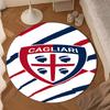 1PC Football Cagliari Design Round Rug for Livingroom,Bedroom, Palyroom, Chair Rug, Area rug, Circle Carpet, Large Size Fan Christmas gift