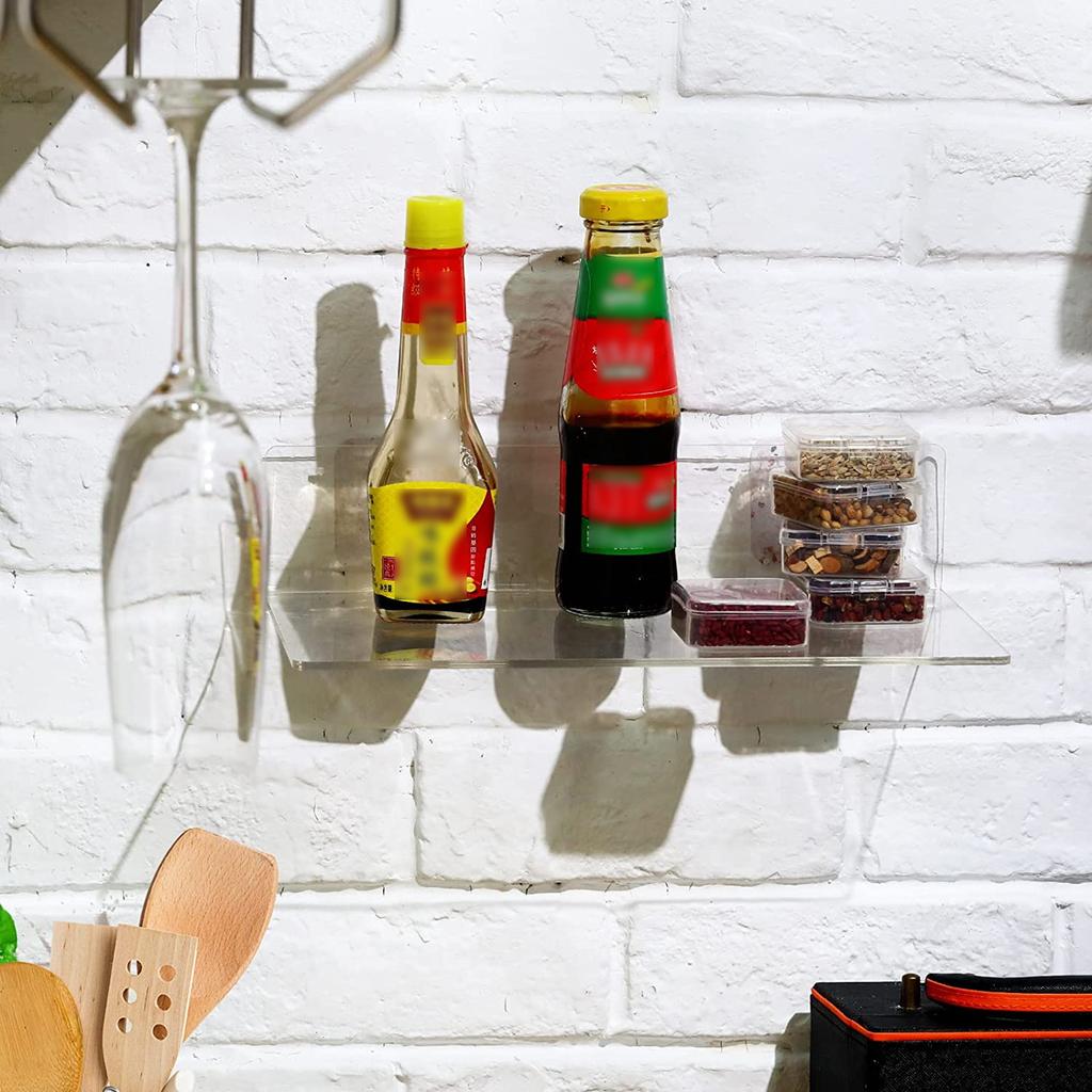 L Shape Floating Shelf Multifunction No Punching Shelves