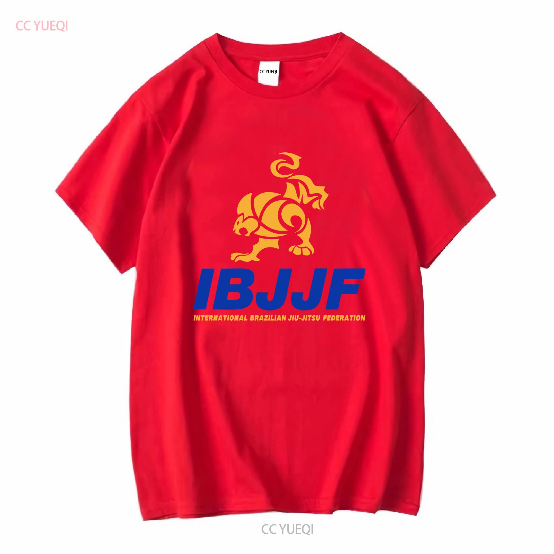 IBJJF Международная федерация бразильского джиу-джитсу Мужская черная футболка S 5XL винтажная Стиранная с принтом Растянутая homme Немного S