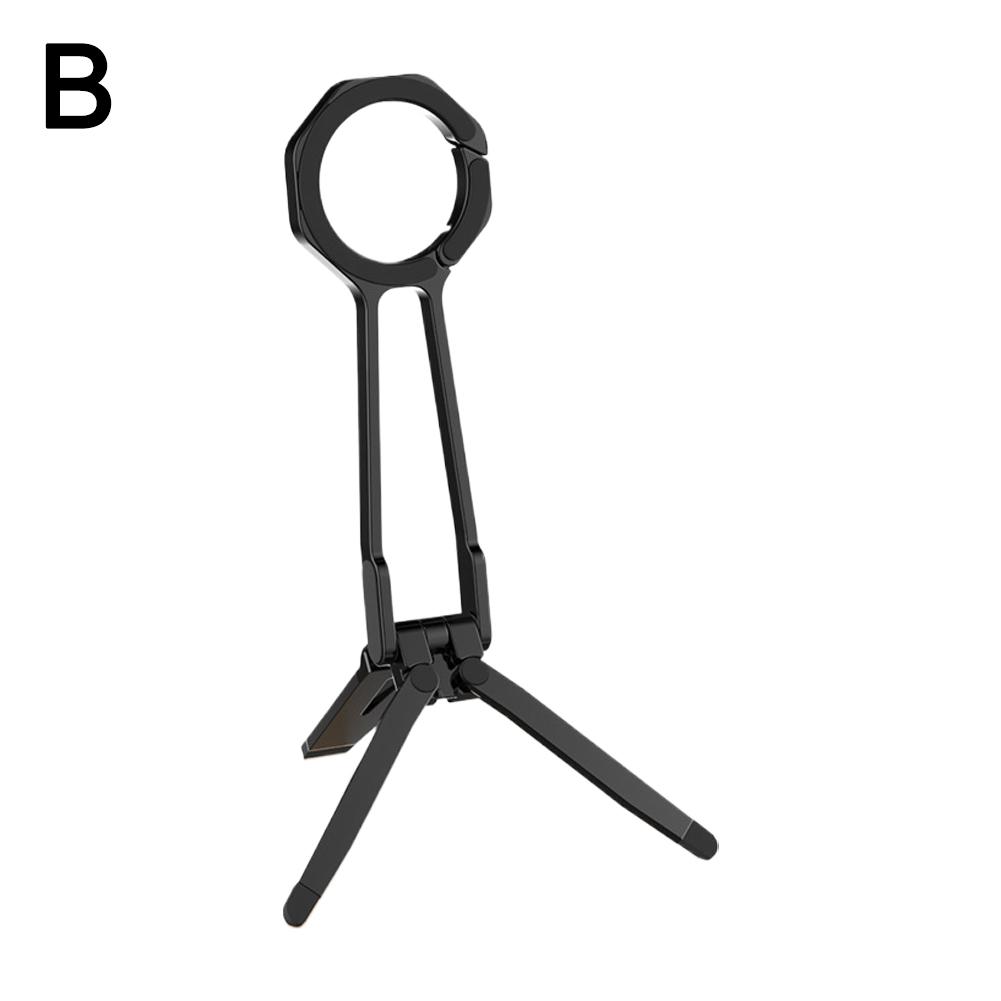 2025 New Phone Tripod Dual-sided Magnetic Stand Desktop 360° Rotating Portable Triangular Mobile Phone Live Streaming Stand